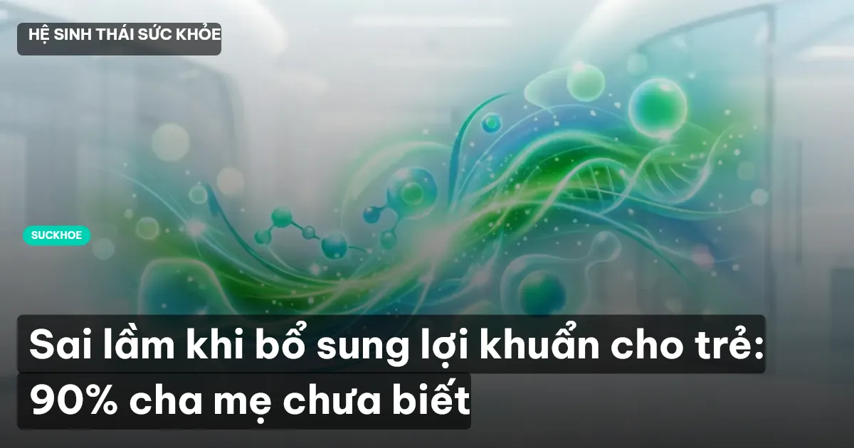 Sai lầm khi bổ sung lợi khuẩn cho trẻ: 90% cha mẹ chưa biết