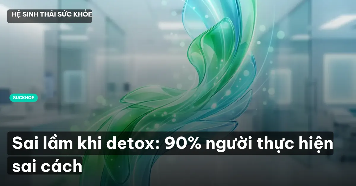 Sai lầm khi detox: 90% người thực hiện sai cách