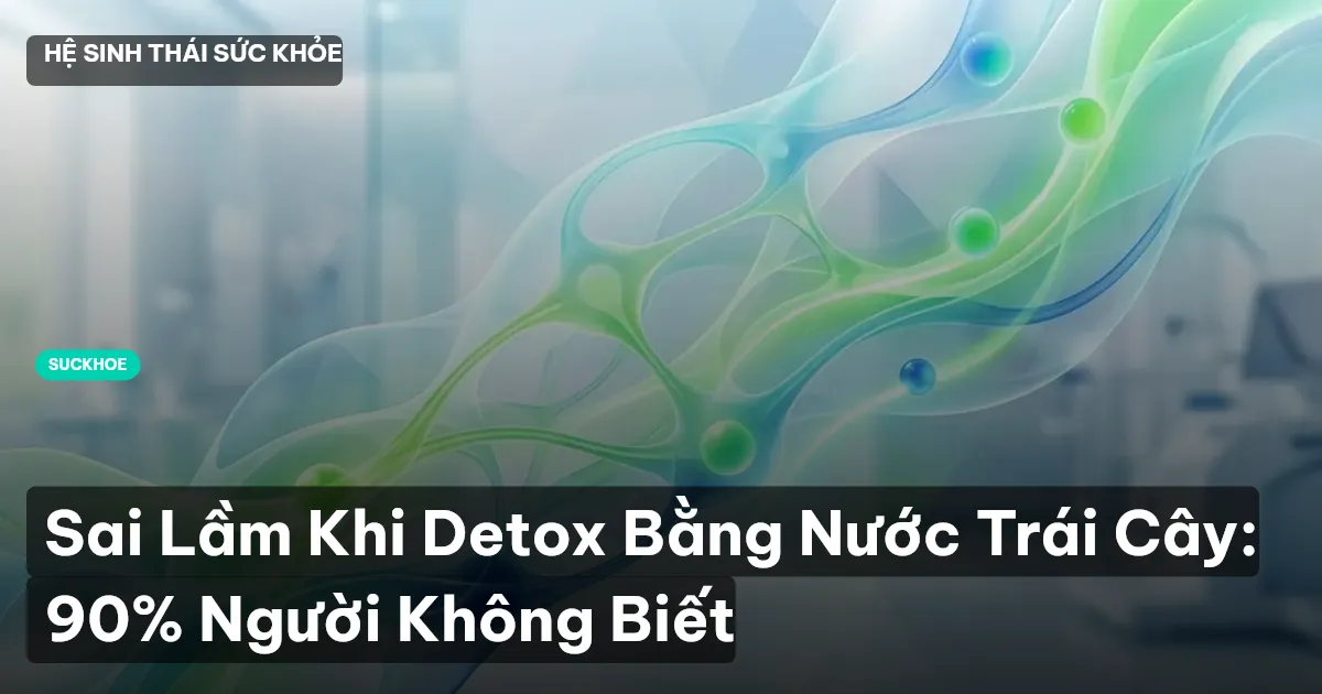 Sai Lầm Khi Detox Bằng Nước Trái Cây: 90% Người Không Biết