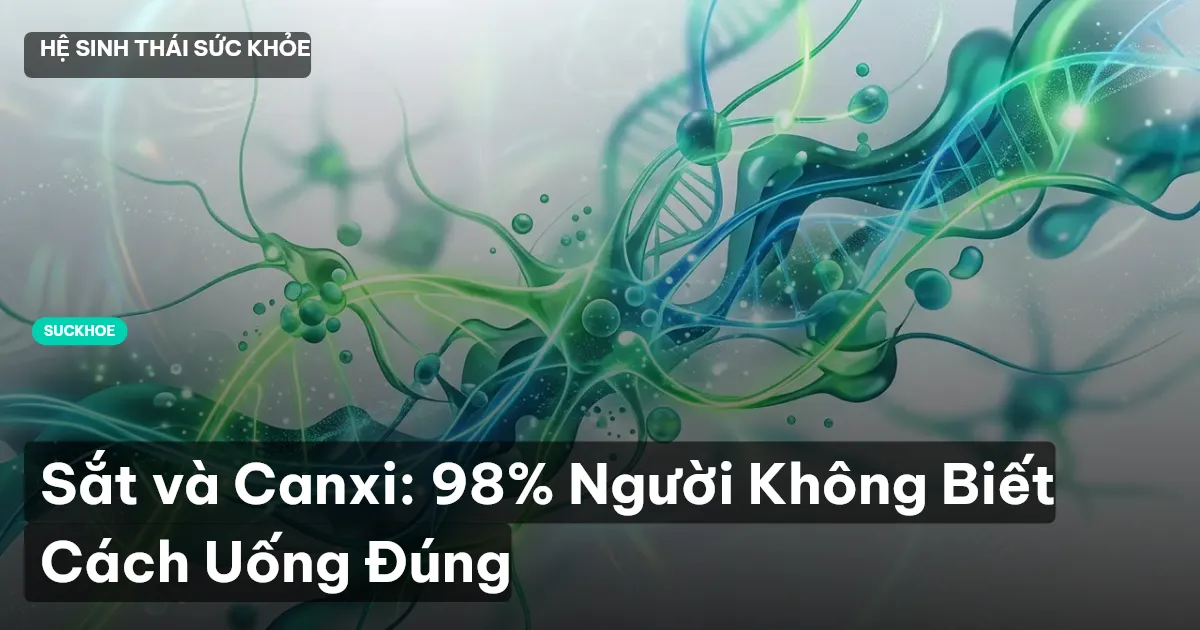 Sắt và Canxi: 98% Người Không Biết Cách Uống Đúng