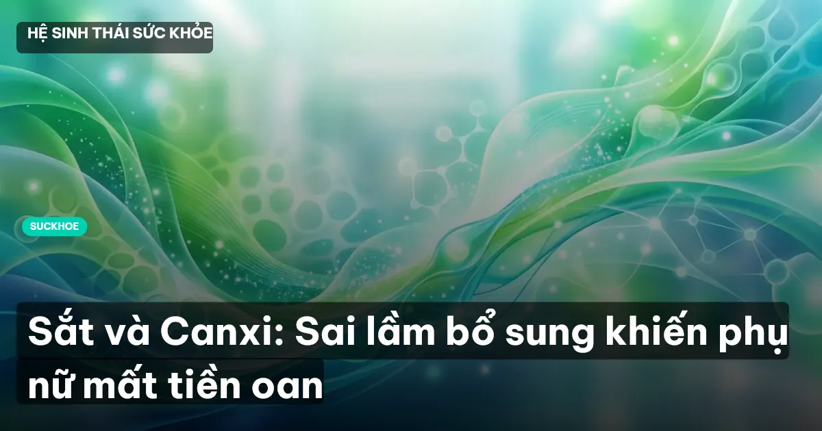Sắt và Canxi: Sai lầm bổ sung khiến phụ nữ mất tiền oan