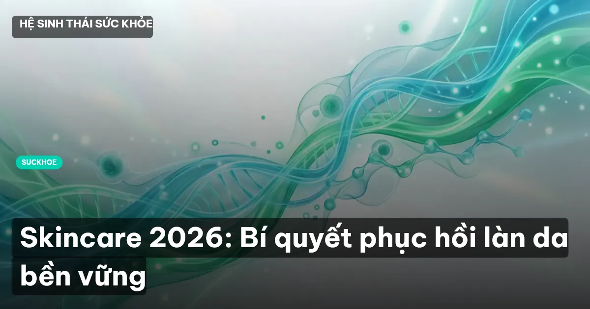 Skincare 2026: Bí quyết phục hồi làn da bền vững