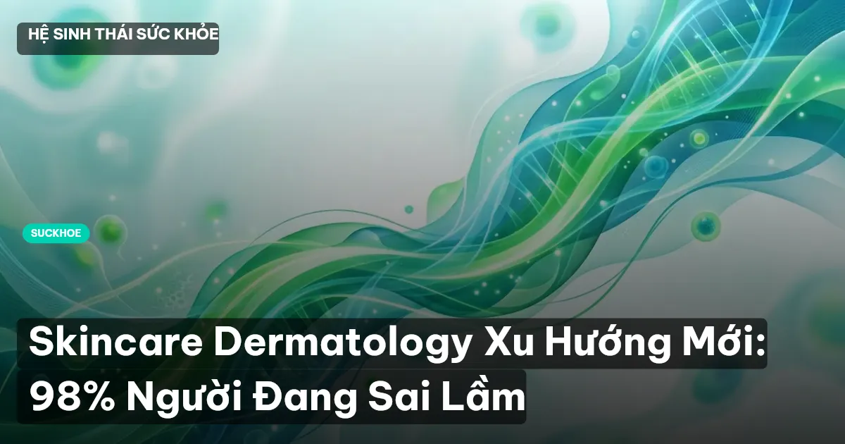 Skincare Dermatology Xu Hướng Mới: 98% Người Đang Sai Lầm