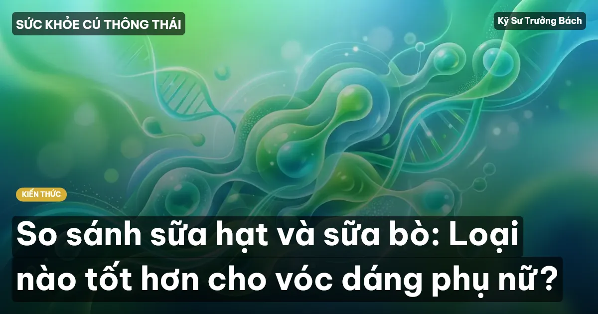 So sánh sữa hạt và sữa bò: Loại nào tốt hơn cho vóc dáng phụ nữ?