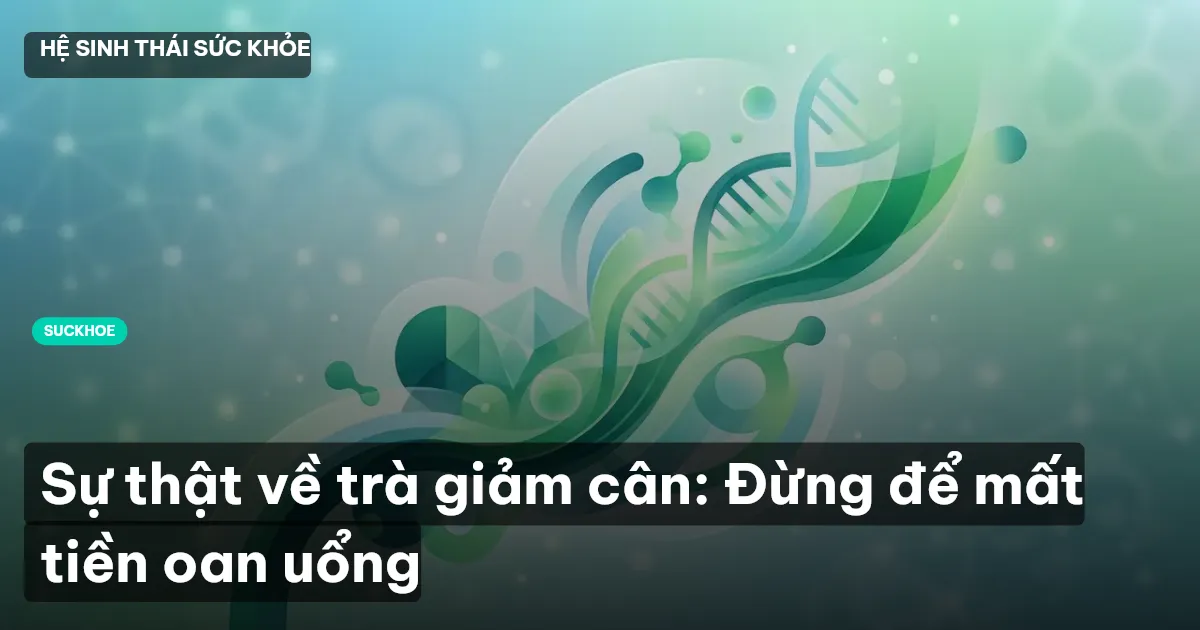 Sự thật về trà giảm cân: Đừng để mất tiền oan uổng
