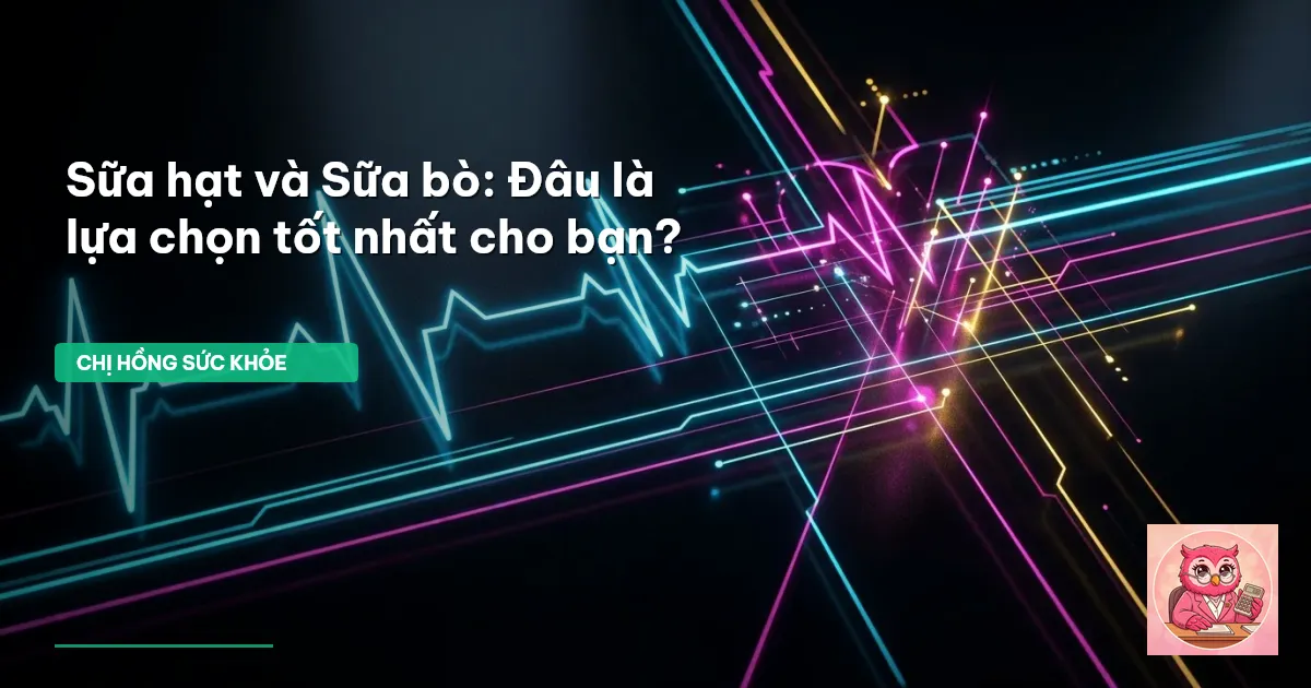so sánh sữa hạt và sữa bò