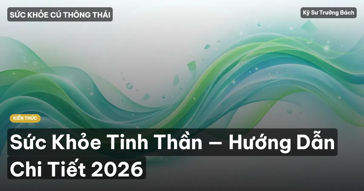 Sức Khỏe Tinh Thần — Hướng Dẫn Chi Tiết 2026