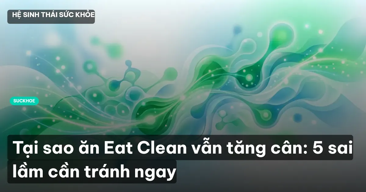 Tại sao ăn Eat Clean vẫn tăng cân: 5 sai lầm cần tránh ngay