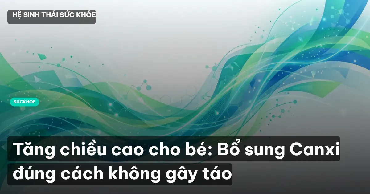 tăng chiều cao cho bé
