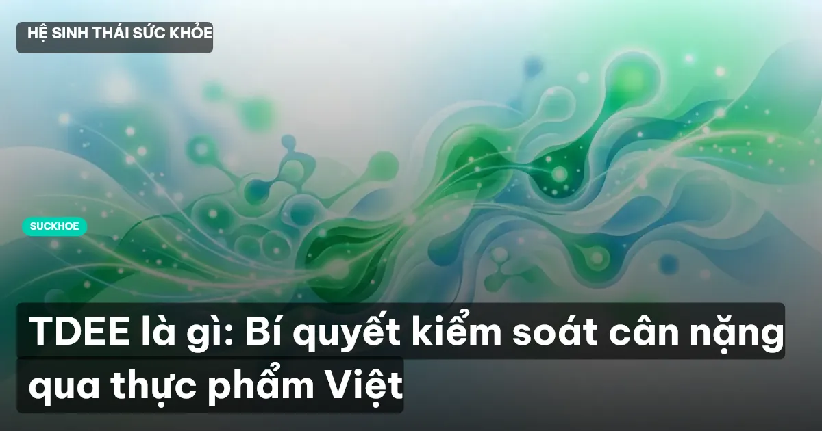 TDEE là gì: Bí quyết kiểm soát cân nặng qua thực phẩm Việt