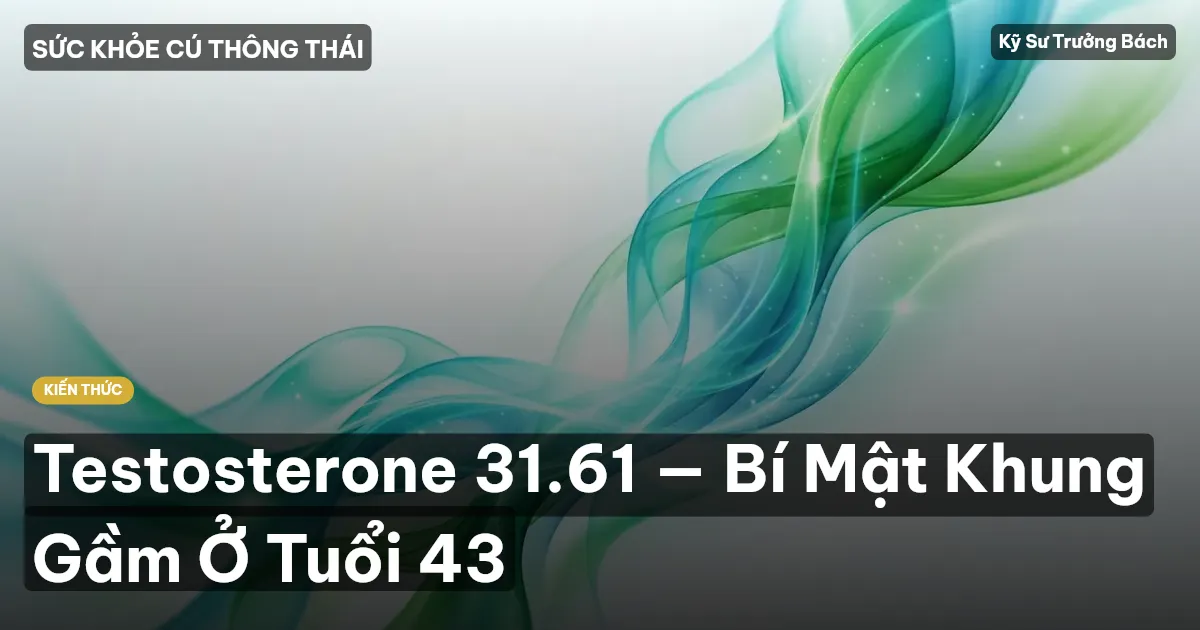 Testosterone 31.61 — Bí Mật Khung Gầm Ở Tuổi 43