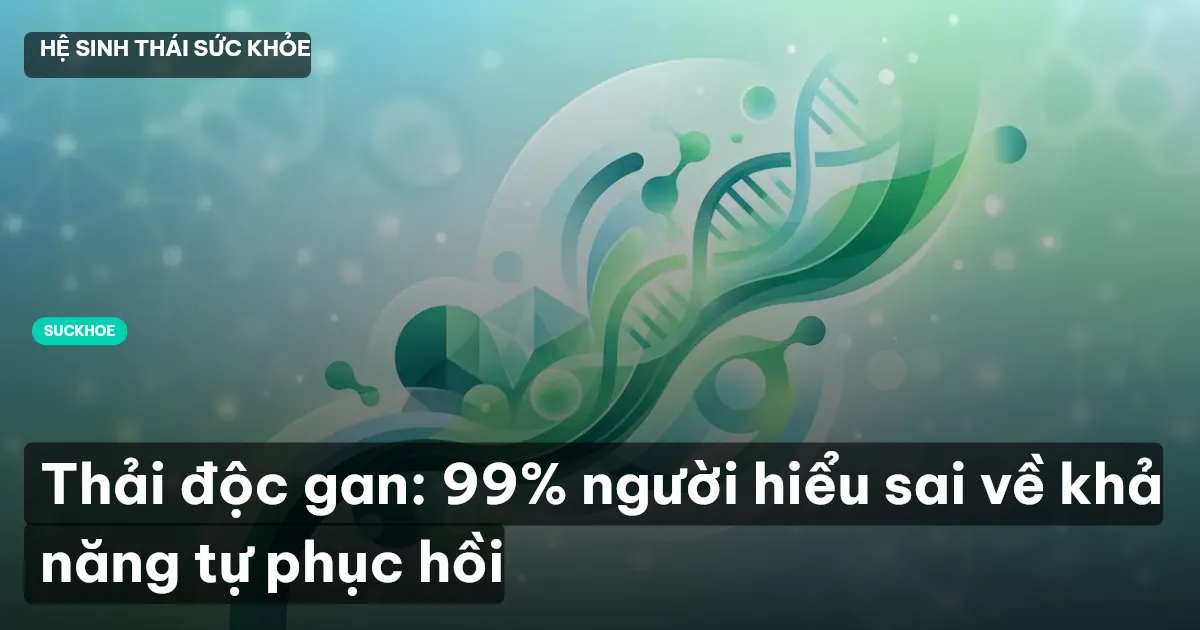 Thải độc gan: 99% người hiểu sai về khả năng tự phục hồi