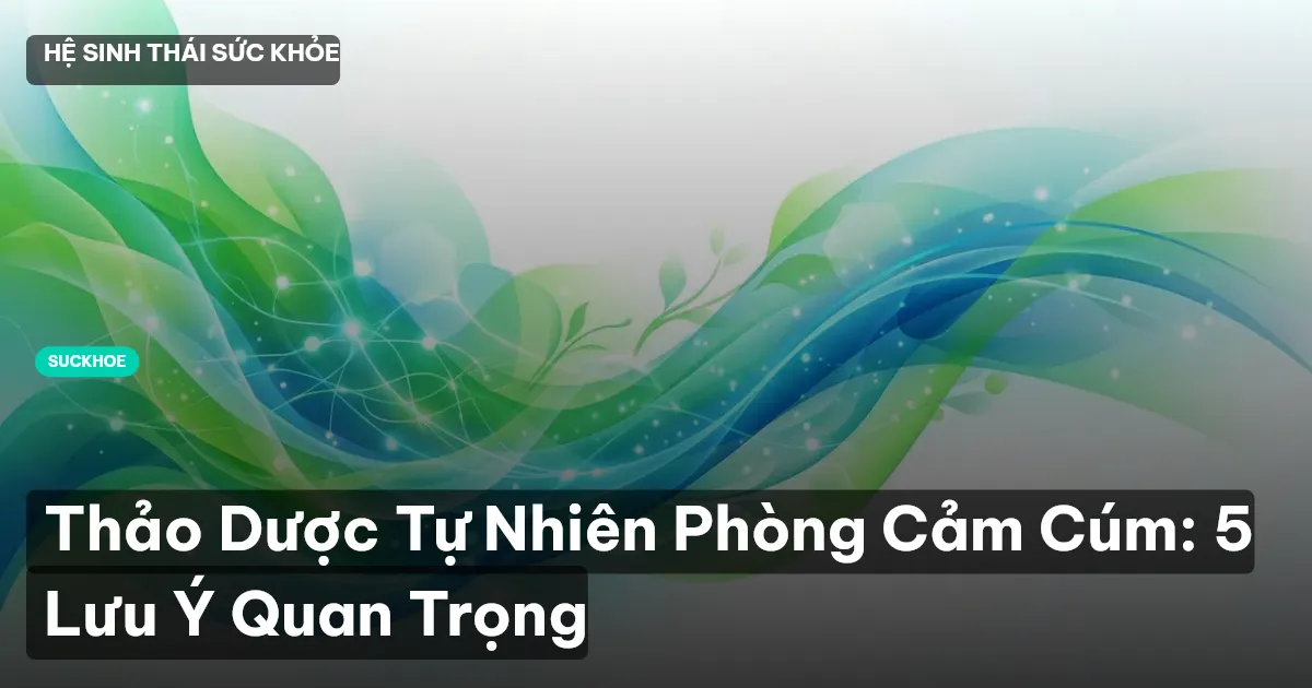 Thảo Dược Tự Nhiên Phòng Cảm Cúm: 5 Lưu Ý Quan Trọng