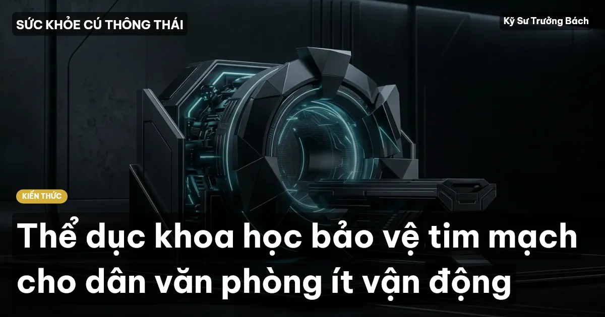 Thể dục khoa học bảo vệ tim mạch cho dân văn phòng ít vận động