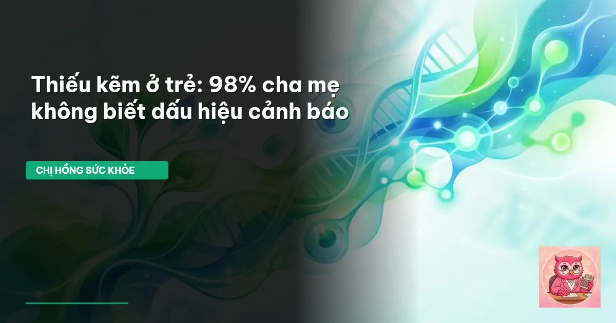 thiếu kẽm ở trẻ
