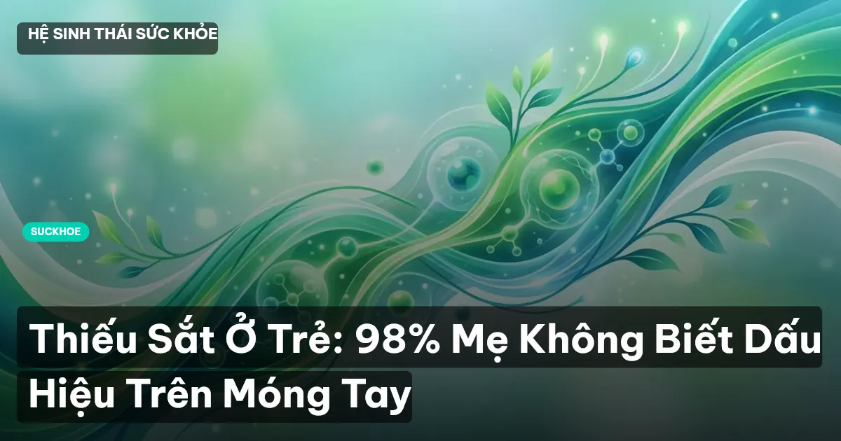 Thiếu Sắt Ở Trẻ: 98% Mẹ Không Biết Dấu Hiệu Trên Móng Tay