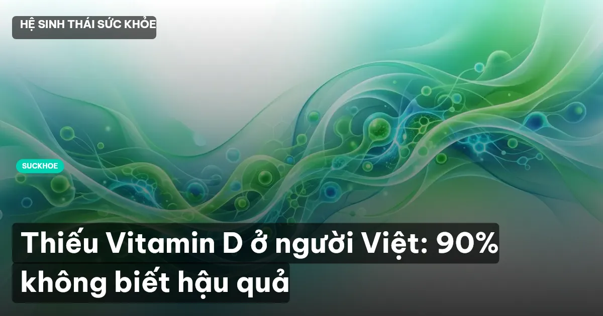 Thiếu Vitamin D ở người Việt: 90% không biết hậu quả