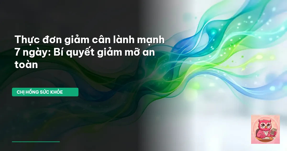 thực đơn giảm cân