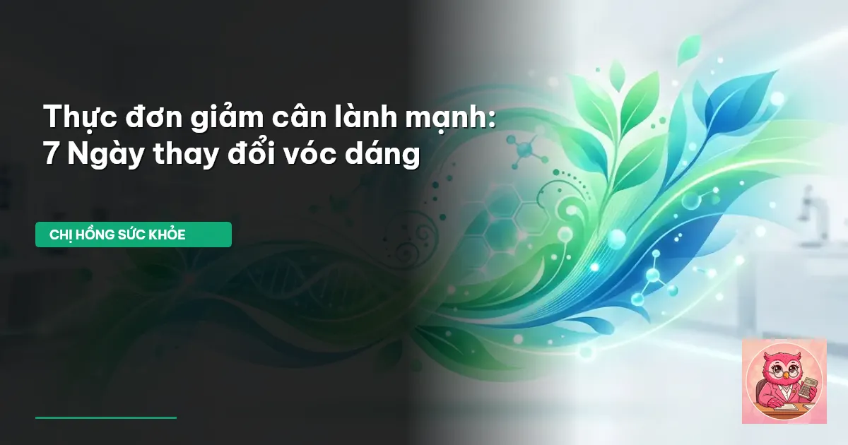 thực đơn giảm cân
