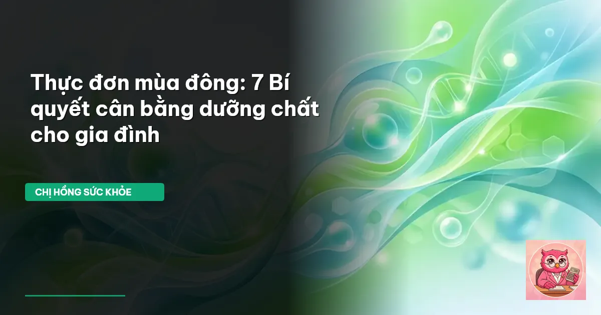 thực đơn mùa đông