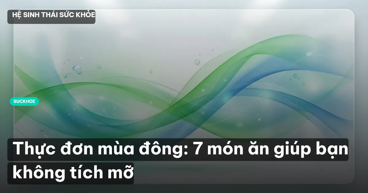 thực đơn mùa đông