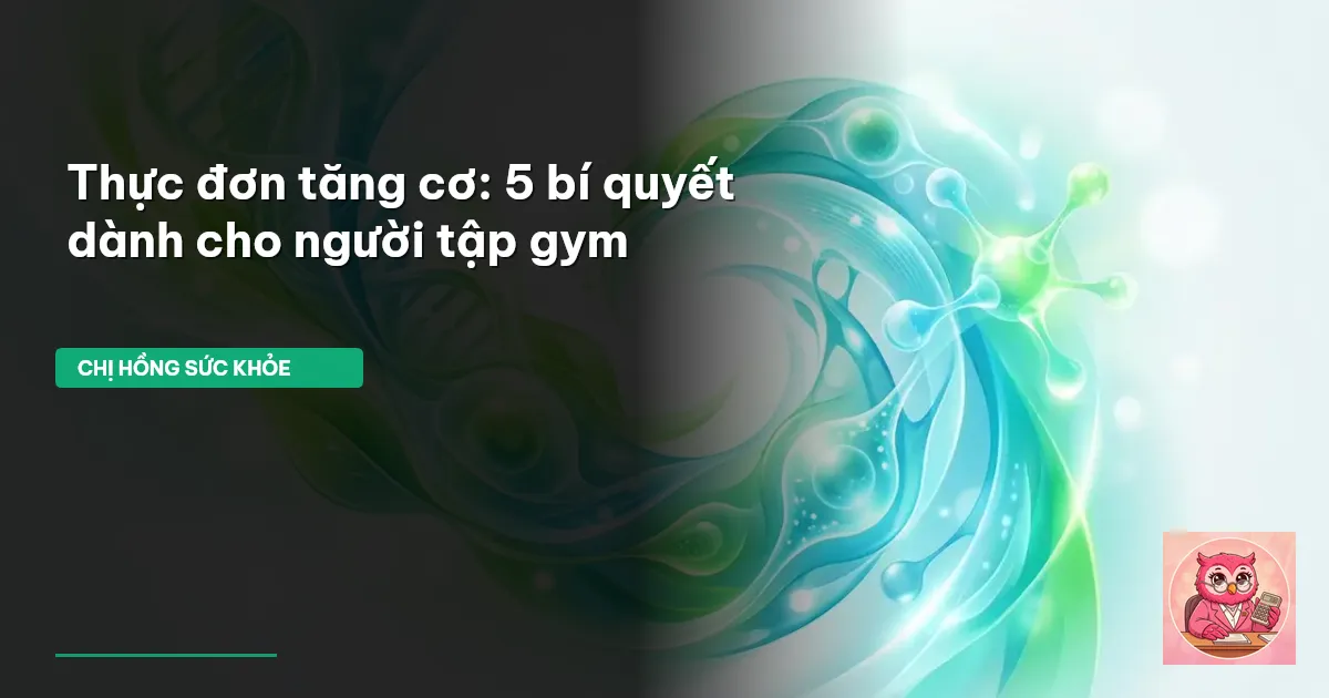 thực đơn tăng cơ