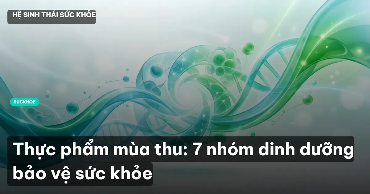 Thực phẩm mùa thu: 7 nhóm dinh dưỡng bảo vệ sức khỏe