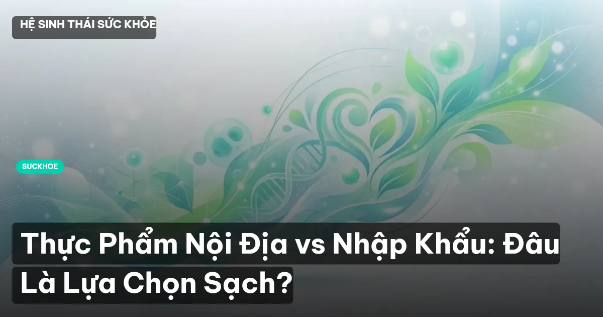 Thực Phẩm Nội Địa vs Nhập Khẩu: Đâu Là Lựa Chọn Sạch?