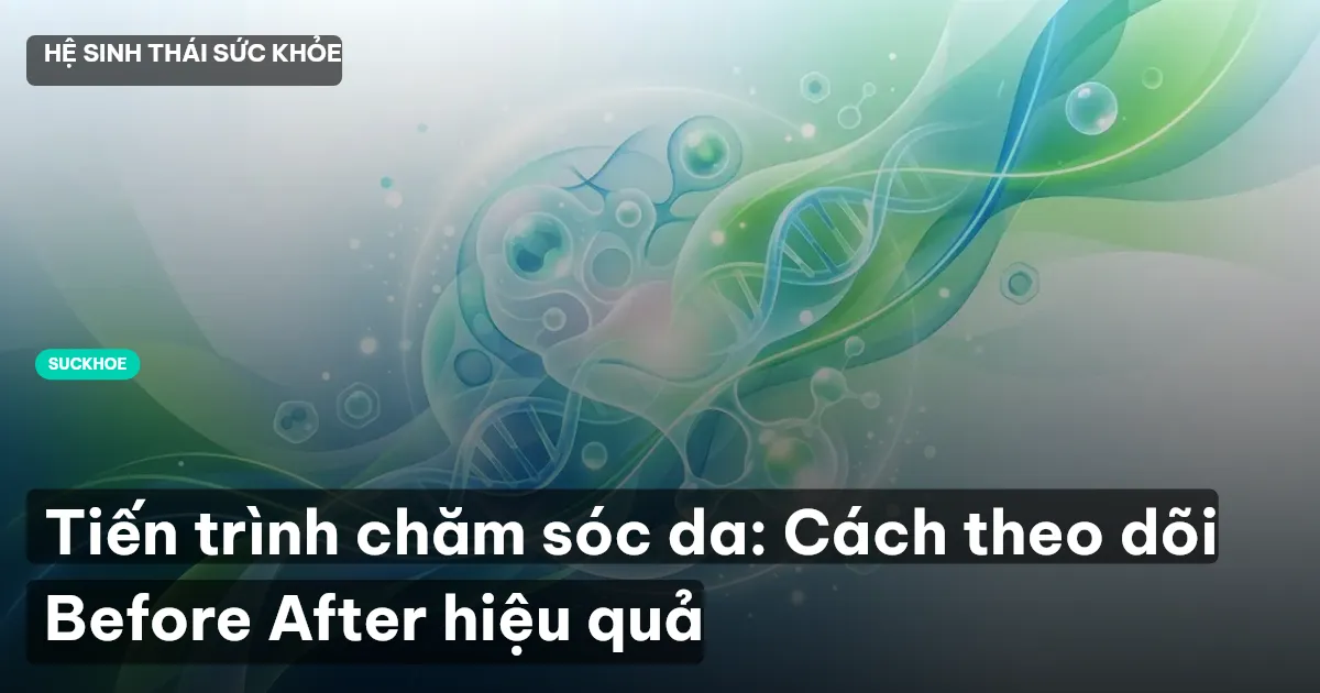 Tiến trình chăm sóc da: Cách theo dõi Before After hiệu quả