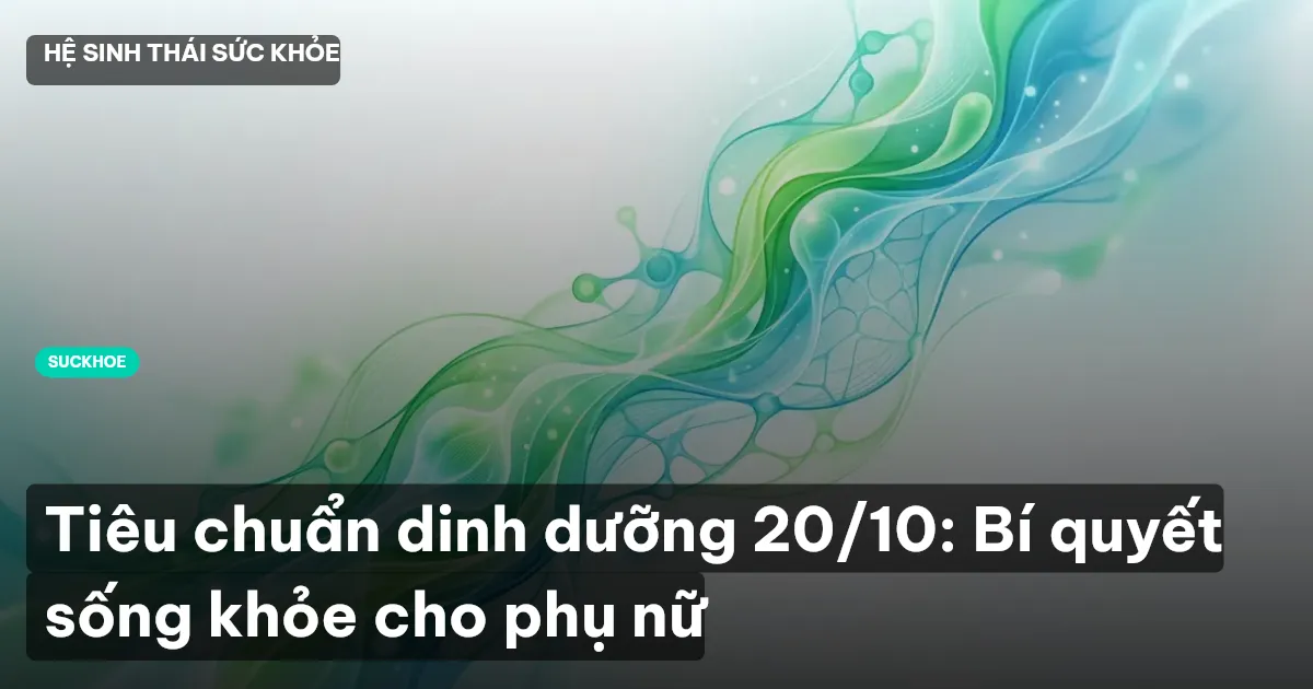 Tiêu chuẩn dinh dưỡng 20/10: Bí quyết sống khỏe cho phụ nữ