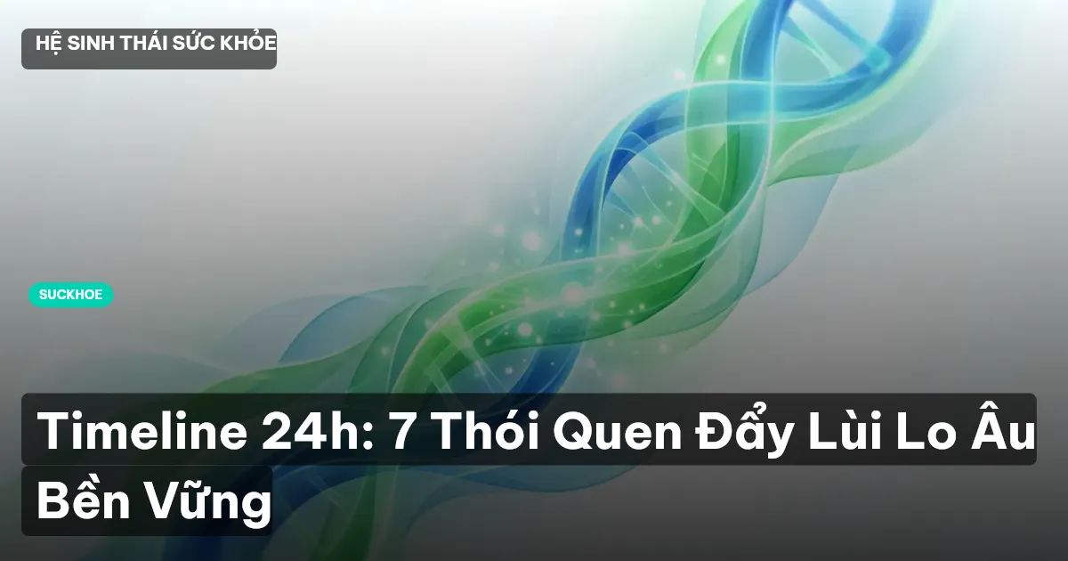 Timeline 24h: 7 Thói Quen Đẩy Lùi Lo Âu Bền Vững