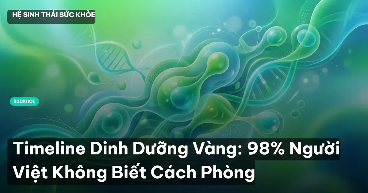 Timeline Dinh Dưỡng Vàng: 98% Người Việt Không Biết Cách Phòng