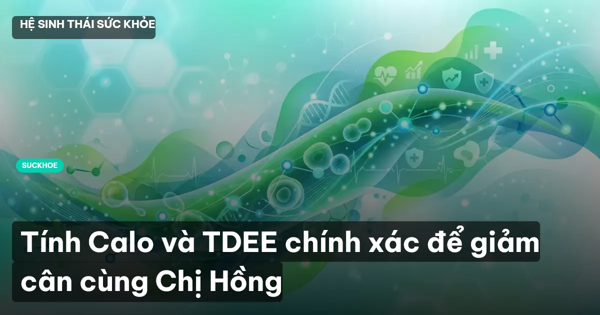 Tính Calo và TDEE chính xác để giảm cân cùng Chị Hồng