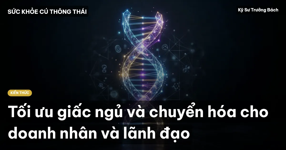 Tối ưu giấc ngủ và chuyển hóa cho doanh nhân và lãnh đạo