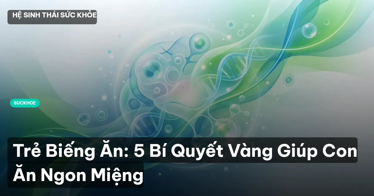 trẻ biếng ăn