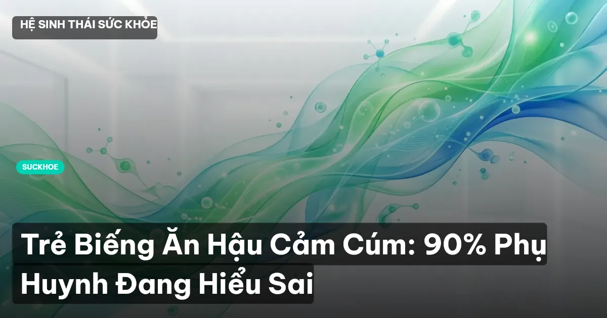 Trẻ Biếng Ăn Hậu Cảm Cúm: 90% Phụ Huynh Đang Hiểu Sai