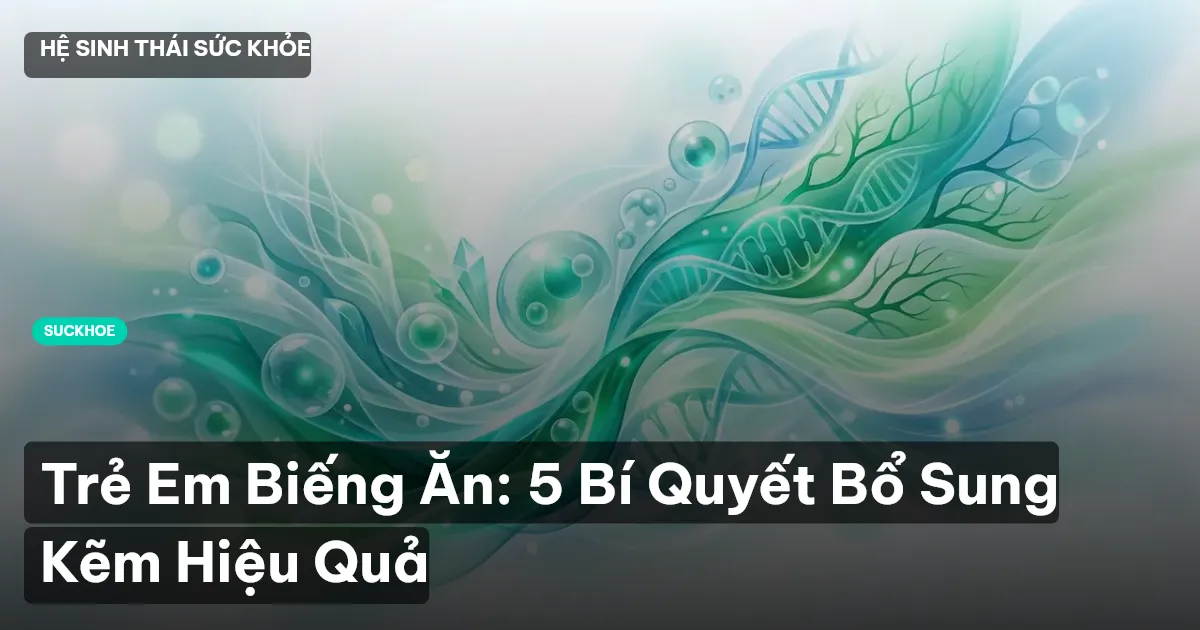trẻ biếng ăn