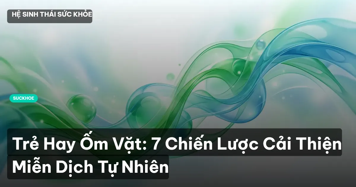 Trẻ Hay Ốm Vặt: 7 Chiến Lược Cải Thiện Miễn Dịch Tự Nhiên