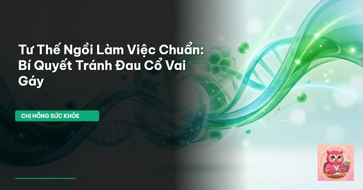 tư thế ngồi làm việc chuẩn