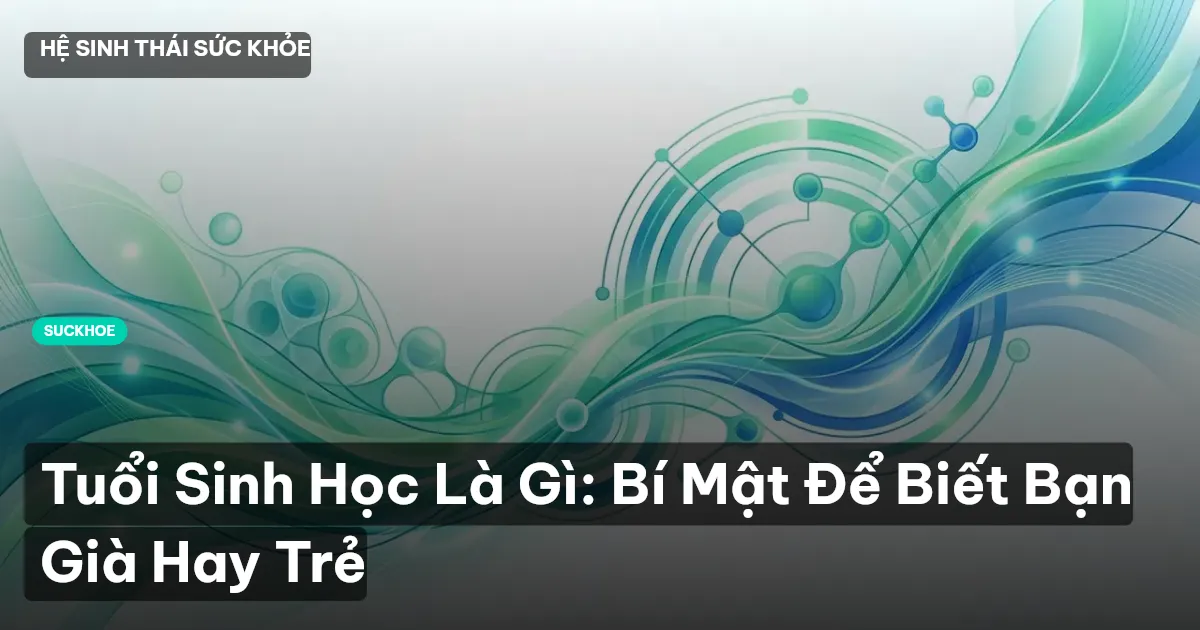 Tuổi Sinh Học Là Gì: Bí Mật Để Biết Bạn Già Hay Trẻ