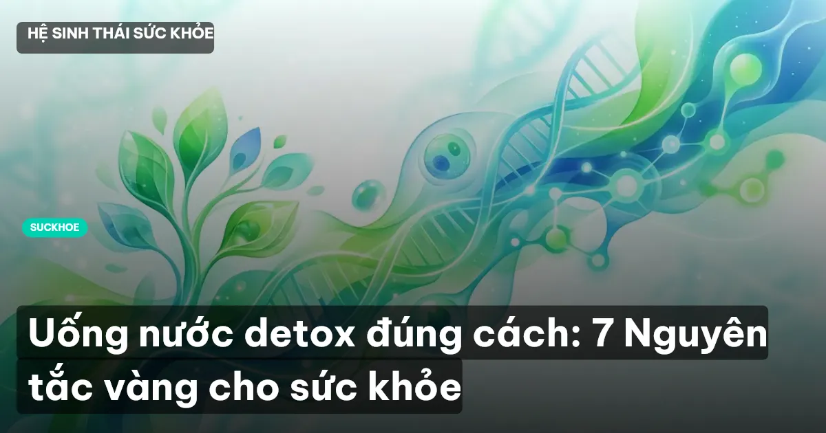 Uống nước detox đúng cách: 7 Nguyên tắc vàng cho sức khỏe