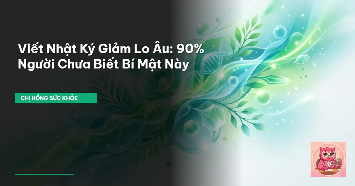 viết nhật ký giảm lo âu