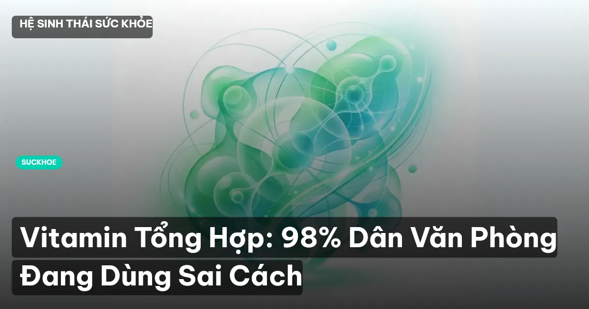 Vitamin Tổng Hợp: 98% Dân Văn Phòng Đang Dùng Sai Cách
