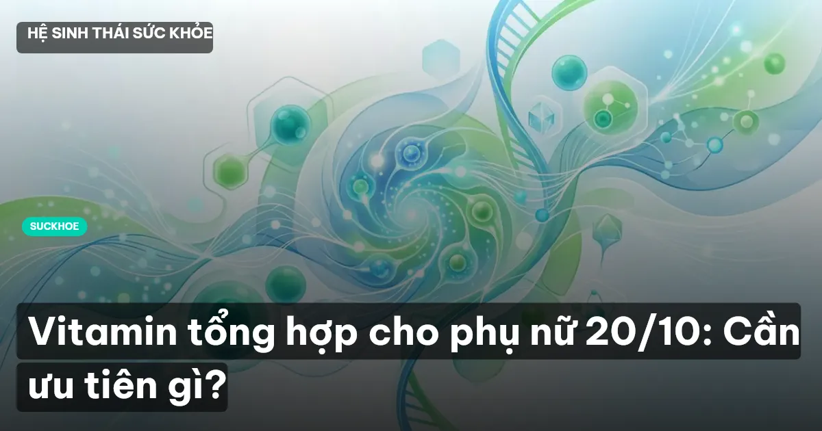 Vitamin tổng hợp cho phụ nữ 20/10: Cần ưu tiên gì?