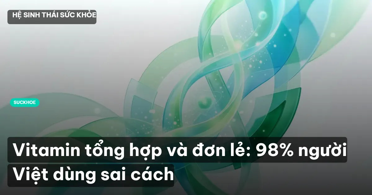 Vitamin tổng hợp và đơn lẻ: 98% người Việt dùng sai cách