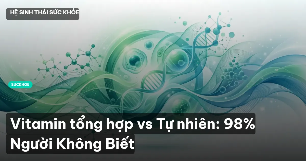 Vitamin tổng hợp vs Tự nhiên: 98% Người Không Biết