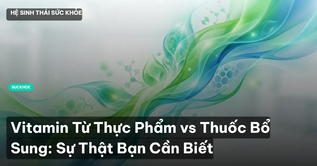 Vitamin Từ Thực Phẩm vs Thuốc Bổ Sung: Sự Thật Bạn Cần Biết