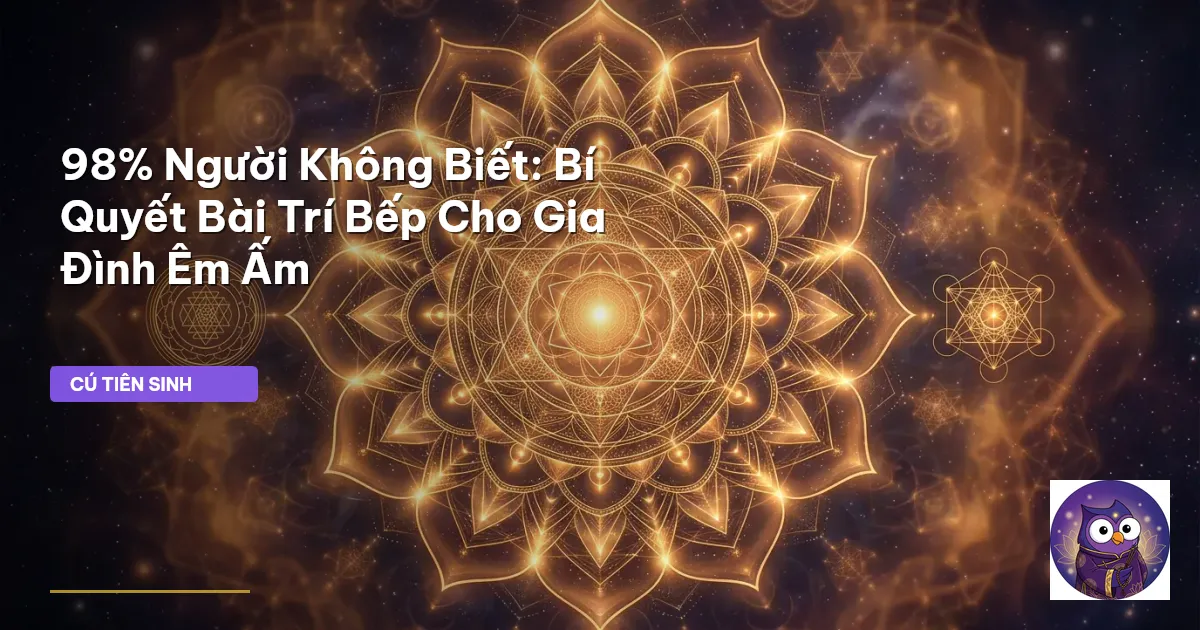 phong thủy phòng bếp