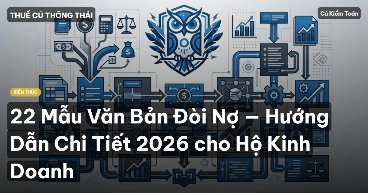 22 Mẫu Văn Bản Đòi Nợ — Hướng Dẫn Chi Tiết 2026 cho Hộ Kinh Doanh