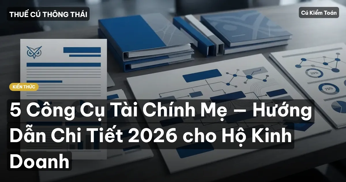 5 Công Cụ Tài Chính Mẹ — Hướng Dẫn Chi Tiết 2026 cho Hộ Kinh Doanh